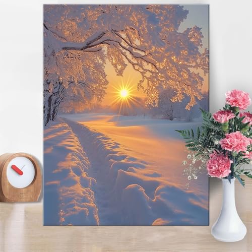 Malen Nach Zahlen Erwachsene Landschaft, Winter Malen Nach Zahlen 60x80cm Paint by Numbers DIY Handgemalt Ölgemälde Kit Mit Pinseln und Acrylfarbe Knitterfreie Leinwand für Wanddeko Geschenk W1-870 Malen Nach Zahlen Erwachsene Landschaft, Winter Malen Nach Zahlen 60x80cm Paint by Numbers DIY Handgemalt Ölgemälde Kit Mit Pinseln und Acrylfarbe Knitterfreie Leinwand für Wanddeko Geschenk W1-870 von Yanefaei