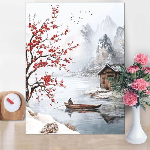 Malen Nach Zahlen Erwachsene Pflaumenbossom, Malen Nach Zahlen Boot Paint by Numbers DIY Handgemalt Ölgemälde Kit Mit Pinseln und Acrylfarbe Knitterfreie Leinwand für Wanddeko Geschenk 60x80cm W1-877 Malen Nach Zahlen Erwachsene Pflaumenbossom, Malen Nach Zahlen Boot Paint by Numbers DIY Handgemalt Ölgemälde Kit Mit Pinseln und Acrylfarbe Knitterfreie Leinwand für Wanddeko Geschenk 60x80cm W1-877 von Yanefaei