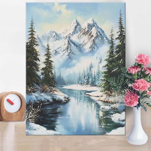 Malen Nach Zahlen Erwachsene Schneeberg, Kiefer Malen Nach Zahlen 60x80cm Paint by Numbers DIY Handgemalt Ölgemälde Kit Mit Pinseln und Acrylfarbe Knitterfreie Leinwand für Wanddeko Geschenk W1-878 Malen Nach Zahlen Erwachsene Schneeberg, Kiefer Malen Nach Zahlen 60x80cm Paint by Numbers DIY Handgemalt Ölgemälde Kit Mit Pinseln und Acrylfarbe Knitterfreie Leinwand für Wanddeko Geschenk W1-878 von Yanefaei