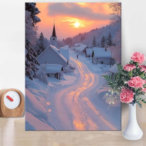 Malen Nach Zahlen Erwachsene Sonnenuntergang, Dorf Malen Nach Zahlen 60x80cm Paint by Numbers DIY Handgemalt Ölgemälde Kit Mit Pinseln und Acrylfarbe Knitterfreie Leinwand für Wanddeko Geschenk W1-872 Malen Nach Zahlen Erwachsene Sonnenuntergang, Dorf Malen Nach Zahlen 60x80cm Paint by Numbers DIY Handgemalt Ölgemälde Kit Mit Pinseln und Acrylfarbe Knitterfreie Leinwand für Wanddeko Geschenk W1-872 von Yanefaei