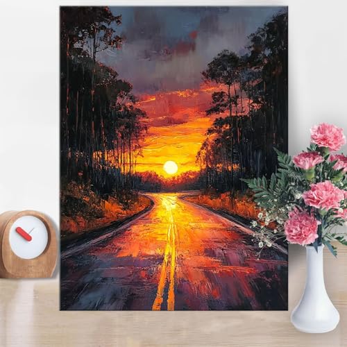 Malen Nach Zahlen Erwachsene Sonnenuntergang, Malen Nach Zahlen Autobahn Paint by Numbers DIY Handgemalt Ölgemälde Kit Mit Pinseln und Acrylfarbe Knitterfreie Leinwand für Wanddeko 70x100cm W1-925 Malen Nach Zahlen Erwachsene Sonnenuntergang, Malen Nach Zahlen Autobahn Paint by Numbers DIY Handgemalt Ölgemälde Kit Mit Pinseln und Acrylfarbe Knitterfreie Leinwand für Wanddeko 70x100cm W1-925 von Yanefaei