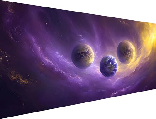 Malen Nach Zahlen Erwachsene Universum Malen Nach Zahlen Wolke Malen Nach Zahlen Leinwand,DIY Handgemalt öLgemäLde Kit,Mit Pinseln und Acrylfarbe,für AnfäNger Geschenke (Ohne Rahmen) 100x150cm XH-2 von Yanefaei