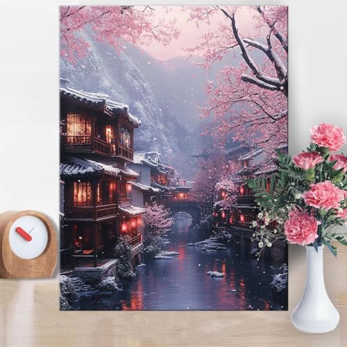 Malen Nach Zahlen Erwachsene Wasserstadt, Malen Nach Zahlen Kirschblüten Paint by Numbers DIY Handgemalt Ölgemälde Kit Mit Pinseln und Acrylfarbe Knitterfreie Leinwand Kit für Wanddeko 50x70cm W1-879 Malen Nach Zahlen Erwachsene Wasserstadt, Malen Nach Zahlen Kirschblüten Paint by Numbers DIY Handgemalt Ölgemälde Kit Mit Pinseln und Acrylfarbe Knitterfreie Leinwand Kit für Wanddeko 50x70cm W1-879 von Yanefaei
