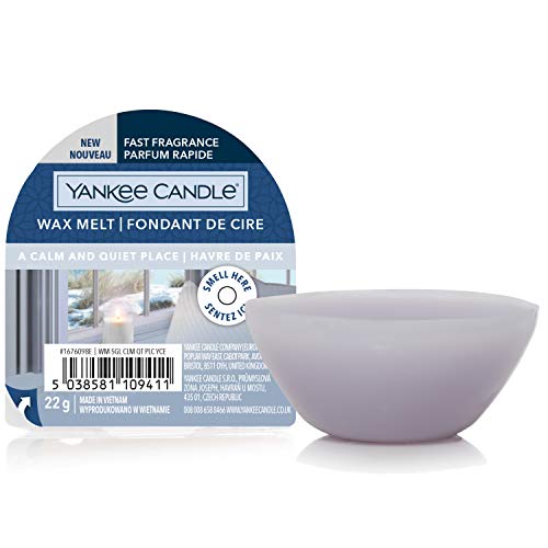 Yankee Candle Duftwachs Wax Melts | A Calm & Quiet Place | bis zu 8 Stunden Duft | 1 Stück, Klein, Grau von Yankee Candle