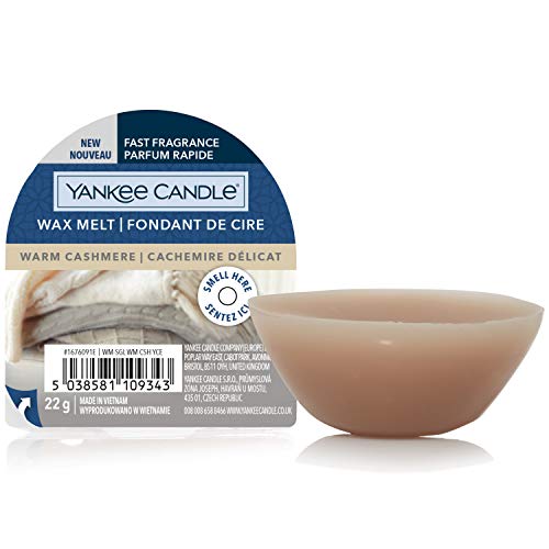 Yankee Candle Duftwachs Wax Melts | Warm Cashmere | bis zu 8 Stunden Duft | 1 Stück, Klein, Braun von Yankee Candle