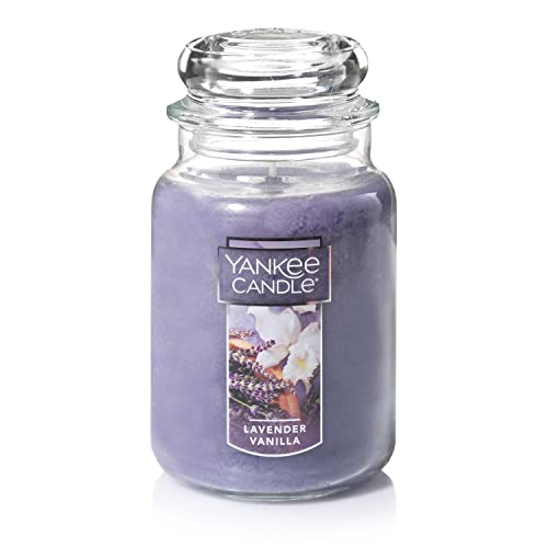 Yankee Candle Lavender Vanilla Kerze im Glas, Paraffinwachs, Lavendel-Vanille, 3.85 inches, 623 von Yankee Candle