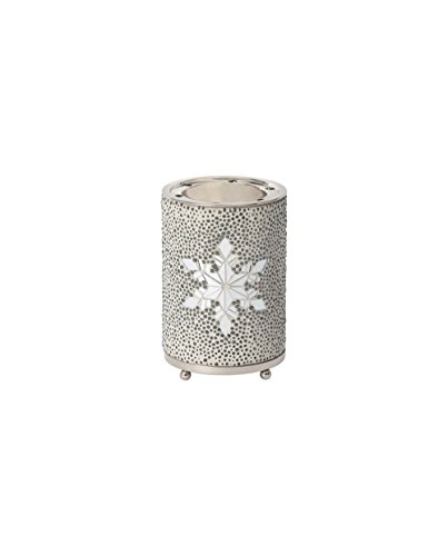 Yankee Candle Twinkling Snowlake Wachswärmer, Metall, Silber, 15,6cm, 500 von Yankee Candle