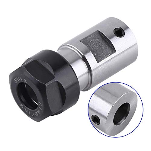 Motorwelle Spannzange, ER11 Spannzangenfutter Motorwelle Spindelverlängerungsstange Innen 8MM Für CNC-Fräsen Adapter er11 Spannzangenfutter von Yanmis