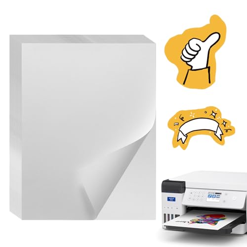 YapitHome 20 Stücke A4 Aufkleberfolie Druckerpapier, A4 Inkjet-Vinyl-Aufkleber, Selbstklebendes Papier a4 für Tintenstrahldrucker Laserdrucker von YapitHome