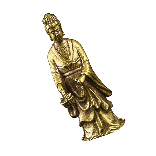 Yardenfun 1 Stück Schickes Avalokitesvara- Für Zuhause, Verheißungsvolle Verzierung, Messing-Desktop-Gadget von Yardenfun