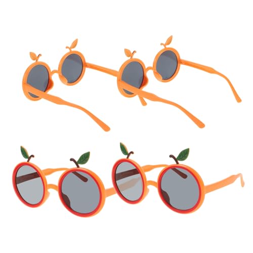 Yardenfun 12 STK Gläser in Oranger Form Brillenkostüm Sommer-strandbrille Party-Sonnenbrille Tropische Dekorationen Sommer Brille Strandsonnenbrille Strandparty-Dekorationen Kostümbrille Abs von Yardenfun