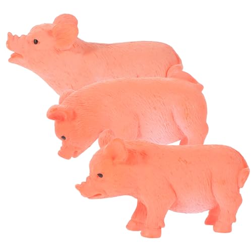 Yardenfun 3st Mikro-landschaftsschwein-Ornamente Kleines Schweinemodell Tischplatte Schöne Schweineverzierung Desktop-Schweinchen-Dekoration Schweinefiguren Dekor Tiermodell Plastik von Yardenfun