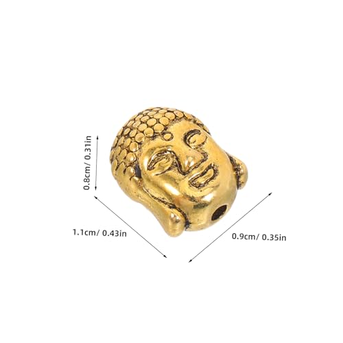 Yardenfun 60 Stück Doppelseitige Buddha Perlen Legierung mit Großen Löchern Langlebig Glänzend für Diy Schmuckherstellung Armbänder Schlüsselanhänger und Bastelprojekte Yardenfun 60 Stück Doppelseitige Buddha Perlen Legierung mit Großen Löchern Langlebig Glänzend für Diy Schmuckherstellung Armbänder Schlüsselanhänger und Bastelprojekte von Yardenfun