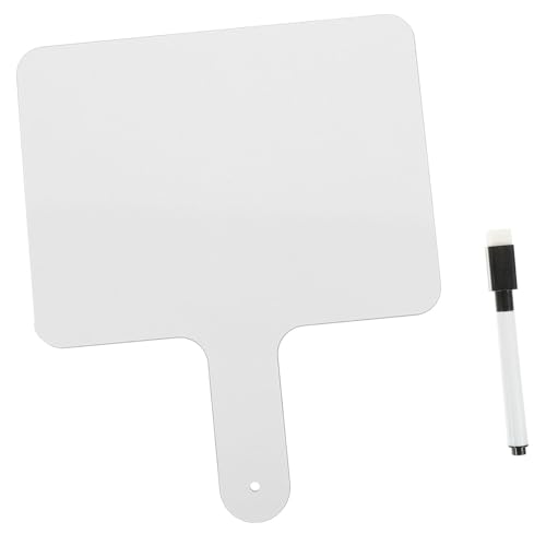 Yardenfun Handliches Whiteboard Teilig Wiederverwendbares Abwischbares Schreibbrett mit Marker Tragbares Antwort Paddel für Unterricht Spiel Voting und Punktetafel Yardenfun Handliches Whiteboard Teilig Wiederverwendbares Abwischbares Schreibbrett mit Marker Tragbares Antwort Paddel für Unterricht Spiel Voting und Punktetafel von Yardenfun