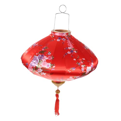 Yardenfun Neue Jahr Dekorationen Floral Tuch Rot Hyazinthe 12 Zoll Hängen Ornament von Yardenfun