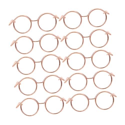 Yardwe 10 Stück Mini-Brillenspielzeug Mini-Puppenbrillen-Requisiten Minibrille für Puppen Puppe Mini-Brille Brillenrequisiten zum Anziehen Puppenbrillenverzierungen Metall Yardwe 10 Stück Mini-Brillenspielzeug Mini-Puppenbrillen-Requisiten Minibrille für Puppen Puppe Mini-Brille Brillenrequisiten zum Anziehen Puppenbrillenverzierungen Metall von Yardwe