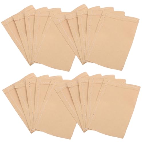 Yardwe 100st Saatbeutel Leckerlitüten Aus Papier Kleine Braune Papiertüten Rasen- Und Laubabfallsäcke Kartoffel-anbaubeutel Rasen- Und Laubbeutel Mini-papiertüten Khaki Kraftpapier von Yardwe