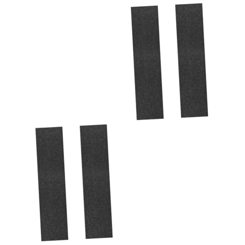 Yardwe 2 Sätze Rutschfestes Schleifpapier Für Skateboards Griffe Reflektierendes Band Skateboard-griptape Skate-tool Skateboard-wachs Skateboard-zubehör Skate-tape Pvc Black 2 Blatt * 2 von Yardwe