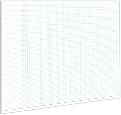 Engineering Graph Paper Blöcke, Quadrille, 90 Seiten, Rasterpapier für Zeichnungen, Ingenieurwesen, Blaupause, Zeichnen, 100 g/m² blaues Quad-Lineal, 100 g/m² weißes Papier von Yaridar