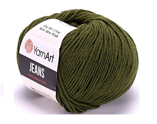 55% Baumwolle 45% Acryl YarnArt Jeans Sport Garn 1 Knäuel 50 g von Yarn Art