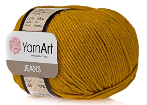 55% Baumwolle 45% Acryl YarnArt Jeans Sport Garn 1 Knäuel 50 g von Yarn Art