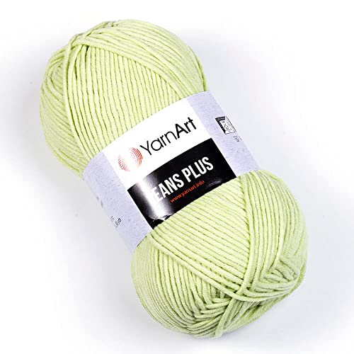 Yarn Art Jeans Plus Garn, 55 % Baumwolle, 45 % Polyacryl, 100 g, 160 m, Garngewicht 4: Kammgarn, 11 von Yarn Art