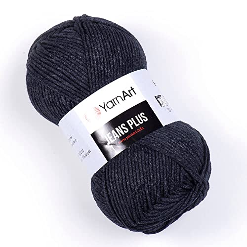 Yarn Art Jeans Plus Garn, 55% Baumwolle, 45% Polyacryl, 100 g, 160 m, Garngewicht: 4: Kammgarn (28) von Yarn Art