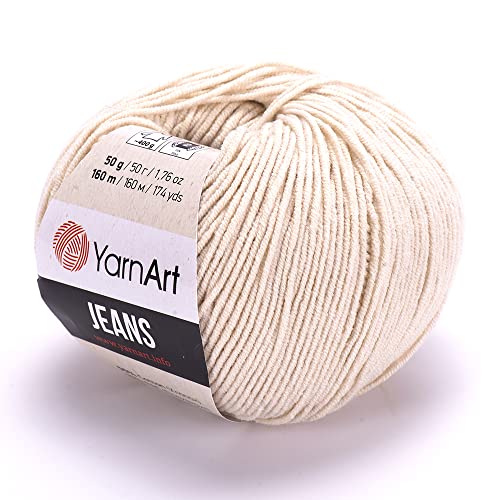 YarnArt Jeans Garn Baumwollgarn Amigurumi Babygarn Wolle 50g Yarn Art 160m/50g Yarnarts (05) von Yarn Art