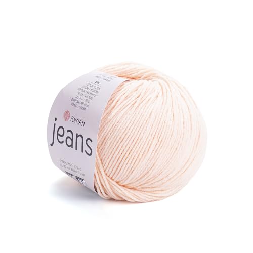 Yarnart Jeans Garn, Amigurumi Baumwollgarn, Baumwollgarn häkeln, Strickgarn, Amigurumi Baumwollgarn, türkisches Garn, 55% Baumwolle - 45% PAC (Poliacryl) Farbe (73) von Yarn Art