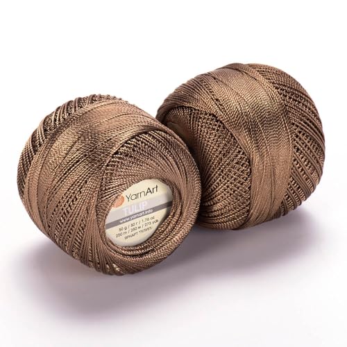 Yarnart Tulip Garn aus 100 % Mikrofaser, weich, langlebig, Mehrzweck-Nähgarn, ideal zum Sticken und Basteln, 50 g – 250 m, buntes Pastellgarn (403) von Yarn Art