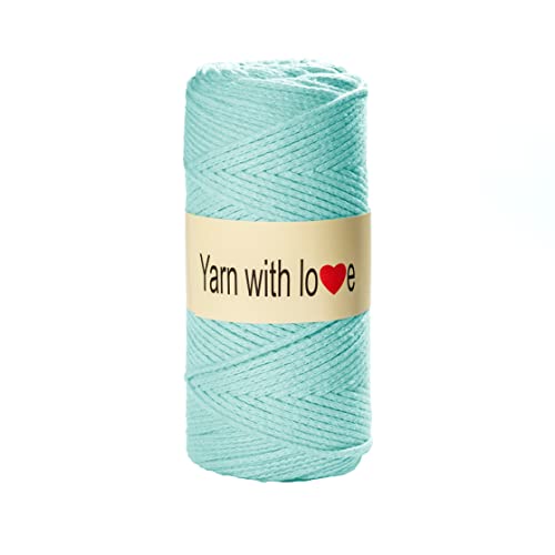 Schnur Geflochten 3mm Mint 100m von Yarn With Love