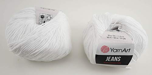 YarnArt Jeans Garn Baumwollgarn Amigurumi Babygarn Wolle 50g Yarn Art 160m/50g (62) von YarnArt