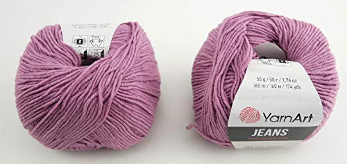 YarnArt Jeans Garn Baumwollgarn Amigurumi Babygarn Wolle 50g Yarn Art 160m/50g Yarnarts (65) von YarnArt