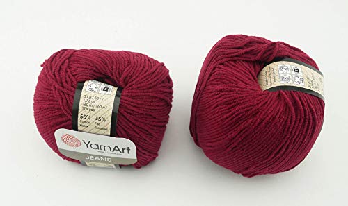 YarnArt Jeans Garn Baumwollgarn Amigurumi Babygarn Wolle 50g Yarn Art 160m/50g Yarnarts (66) von Yarn Art