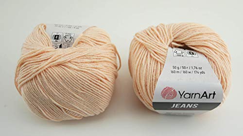 YarnArt Jeans Garn Baumwollgarn Amigurumi Babygarn Wolle 50g Yarn Art 160m/50g Yarnarts (73) von YarnArt