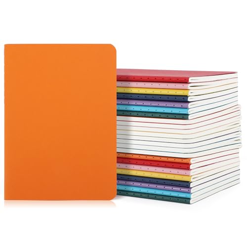 Yarotm Notizbuch A6 Gepunktet - 24 Stück Tagebuch Notebooks A6-100GSM Papier Dotted 5mm Notizheft - 10x14cm Mini Notizblöcke A6-30 Blatt Notizbücher Klein Reisetagebuch, 8 Farben von Yarotm