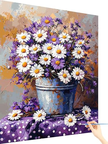 Malen Nach Zahlen Erwachsene Anlage Paint by Numbers Blume, Malen Nach Zahlen ab 7 Jahre Mädchen, Handgemalt Ölgemälde Leinwand mit Pinseln Acrylfarben Geschenke für Frauen Ohne Rahmen 60x80cm I-10 Malen Nach Zahlen Erwachsene Anlage Paint by Numbers Blume, Malen Nach Zahlen ab 7 Jahre Mädchen, Handgemalt Ölgemälde Leinwand mit Pinseln Acrylfarben Geschenke für Frauen Ohne Rahmen 60x80cm I-10 von Yarqzhng
