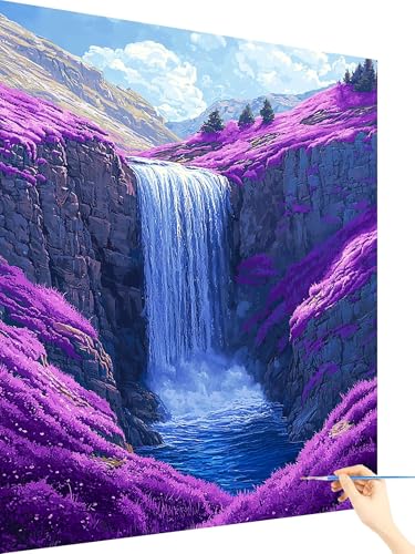 Malen Nach Zahlen Erwachsene Fallen Paint by Numbers Berg, Malen Nach Zahlen ab 7 Jahre Mädchen, Handgemalt Ölgemälde Leinwand mit Pinseln und Acrylfarben Geschenke für Frauen Ohne Rahmen 60x80cm V-80 Malen Nach Zahlen Erwachsene Fallen Paint by Numbers Berg, Malen Nach Zahlen ab 7 Jahre Mädchen, Handgemalt Ölgemälde Leinwand mit Pinseln und Acrylfarben Geschenke für Frauen Ohne Rahmen 60x80cm V-80 von Yarqzhng