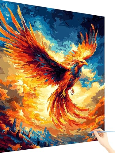 Malen Nach Zahlen Erwachsene PhöNix Paint by Numbers Vogel, Malen Nach Zahlen ab 7 Jahre Mädchen, Handgemalt Ölgemälde Leinwand mit Pinseln Acrylfarben Geschenke für Frauen Ohne Rahmen 70x90cm R-41 Malen Nach Zahlen Erwachsene PhöNix Paint by Numbers Vogel, Malen Nach Zahlen ab 7 Jahre Mädchen, Handgemalt Ölgemälde Leinwand mit Pinseln Acrylfarben Geschenke für Frauen Ohne Rahmen 70x90cm R-41 von Yarqzhng