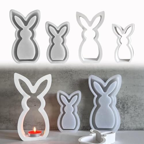 Silikonformen Gießformen Ostern,Silikonform Ostern 3D Silikonform Osterhase Hohler,Silikon Gießform Ostern Gießformen Silikon Hase Gipsformen zum Gießen Ostern Giessformen Silikon Ostern für Handwerk von Yarteim