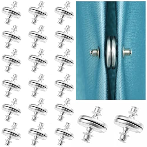 Yatinkim 20 Paare Vorhang Magnetischer Verschluss Dusch Gardinen Magneten Schnalle Gewichte Raffhalter Clips Patio Gazebo Außenbereich Drapierte von Yatinkim