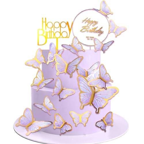 Yatinkim Lila Schmetterling Kuchen Topper Schmetterlinge Cupcake Toppers Geburtstag Dekorationen 22 Stück für Wandaufkleber Hochzeit Party Dekoration Baby Dusche Yatinkim Lila Schmetterling Kuchen Topper Schmetterlinge Cupcake Toppers Geburtstag Dekorationen 22 Stück für Wandaufkleber Hochzeit Party Dekoration Baby Dusche von Yatinkim