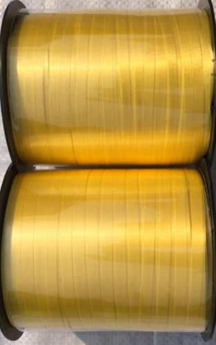 2 Rollen Yavitality Basteln Dekoband。 Geschenkband metallic Gold， 250 Meter Ringelband 5 mm zum Basteln，Dekorieren & Verpacken von Geschenken zu jedem Anlass (5) von Yavitality