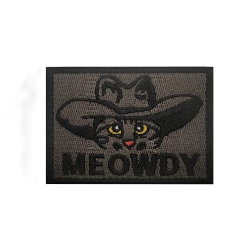 4 Stück Cartoon Katzen Patches Klett Patches Inspirierende Zitate Moral Aufnäher Bekleidungszubehör Aufkleber FüR Kleidung, Jacken, Jeans, RucksäCke (A) von Yavitality