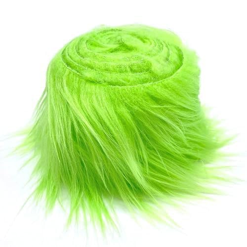 Kunstfell zum Basteln， Streifen Furry Shaggy Craft Plush Precut Strips für Gnome Beard Santa Hair DIY Basteldekoration ，Plüsch vorgeschnittene 1 (1) von Yavitality