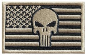 Scharfschütze Klett Patch 8 Stück Punisher Airsoft Patch Klett für Rucksäcke Militär Patches Aufkleber Abzeichen Klettbänder (2) von Yavitality