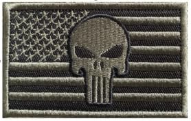 Scharfschütze Klett Patch 8 Stück Punisher Airsoft Patch Klett für Rucksäcke Militär Patches Aufkleber Abzeichen Klettbänder (3) von Yavitality