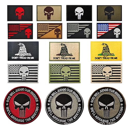 Skull Patches Klett Aufnäher Patches Klett Militär Patch Punisher Airsoft Patch Tactical Embroidery Call of Duty Ghost Mask bestickter Stoffaufnäher (Q) von Yavitality