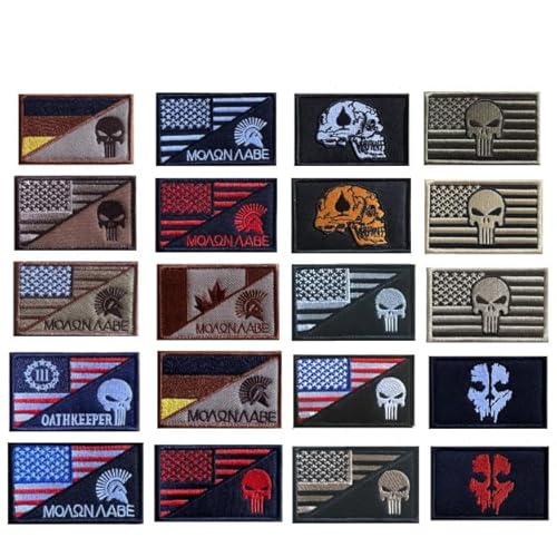 Skull Patches Klett Aufnäher Patches Klett Militär Patch Punisher Airsoft Patch Tactical Embroidery Call of Duty Ghost Mask bestickter Stoffaufnäher (W) von Yavitality