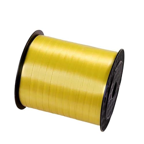 Yavitality Geschenkband metallic Gold， 250 Meter Ringelband 5 mm zum Basteln，Dekorieren & Verpacken von Geschenken zu jedem Anlass，Basteln Dekoband。 (3) von Yavitality